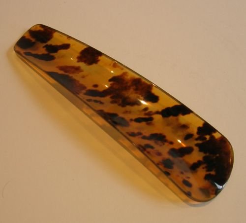 antique english tortoiseshell shoe horn c1900