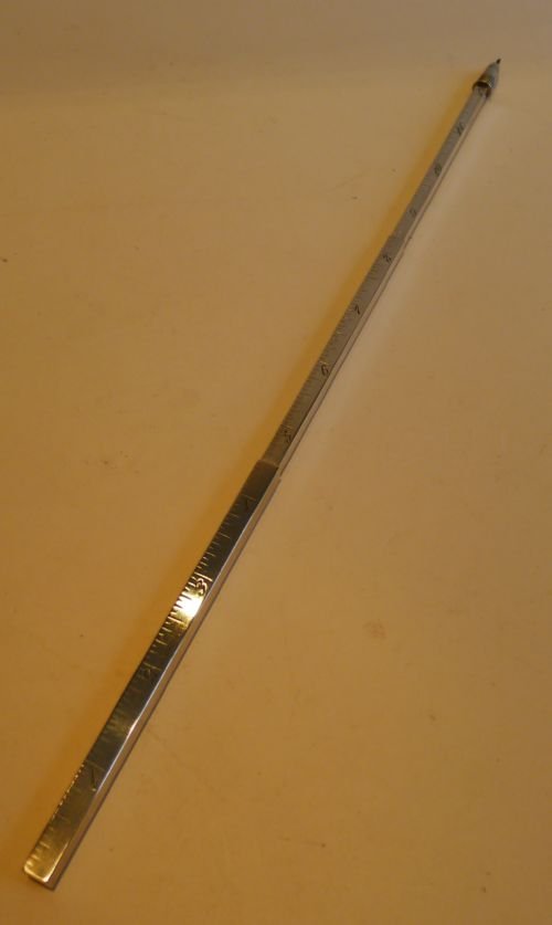antique sterling silver telescopic pencil ruler c 1897