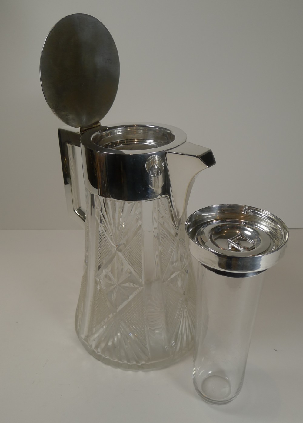 Antique English Cut Crystal Water / Lemonade Jug C.1900 373468 www