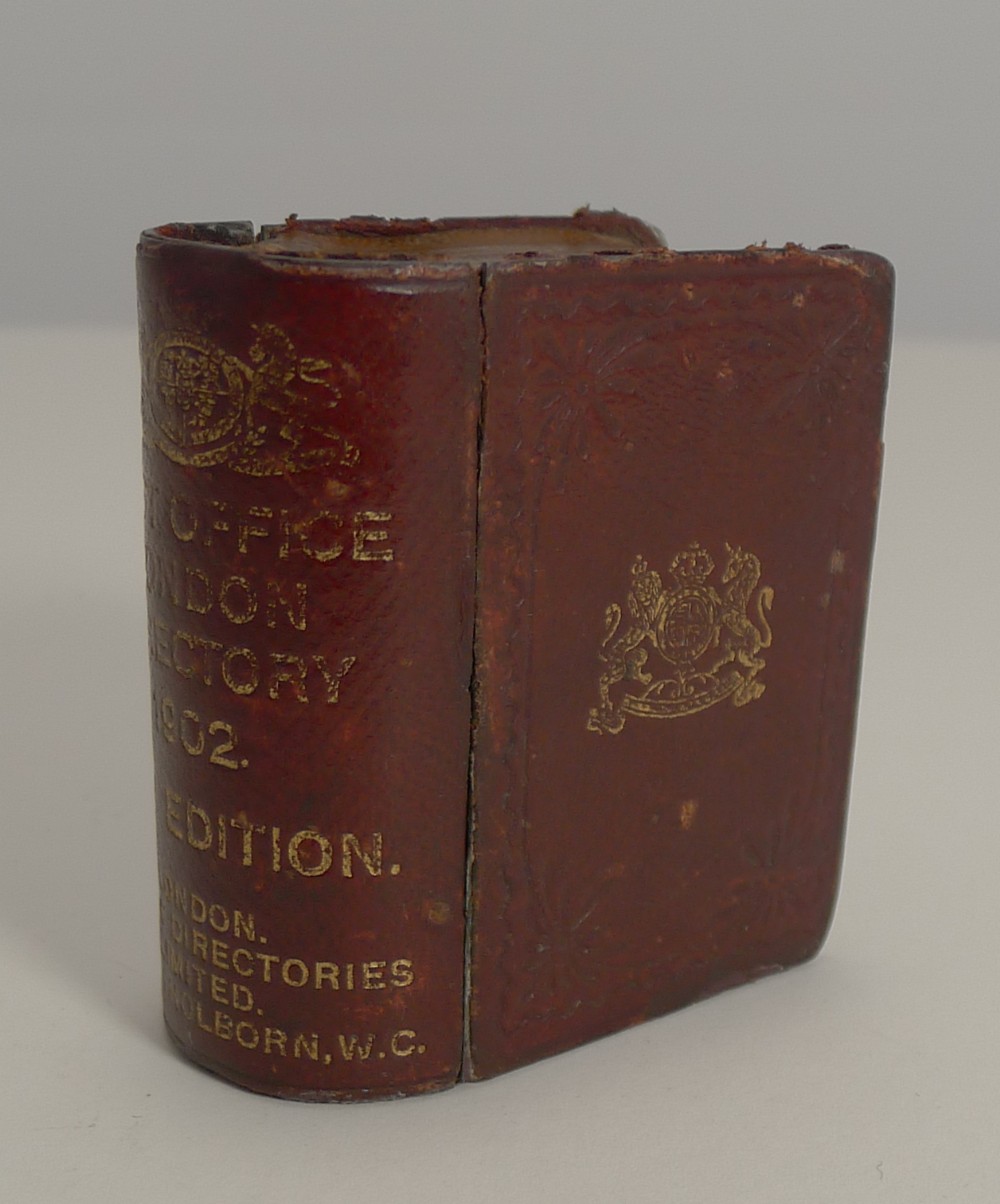 novelty travelling inkwell kelly's post office directory 1902