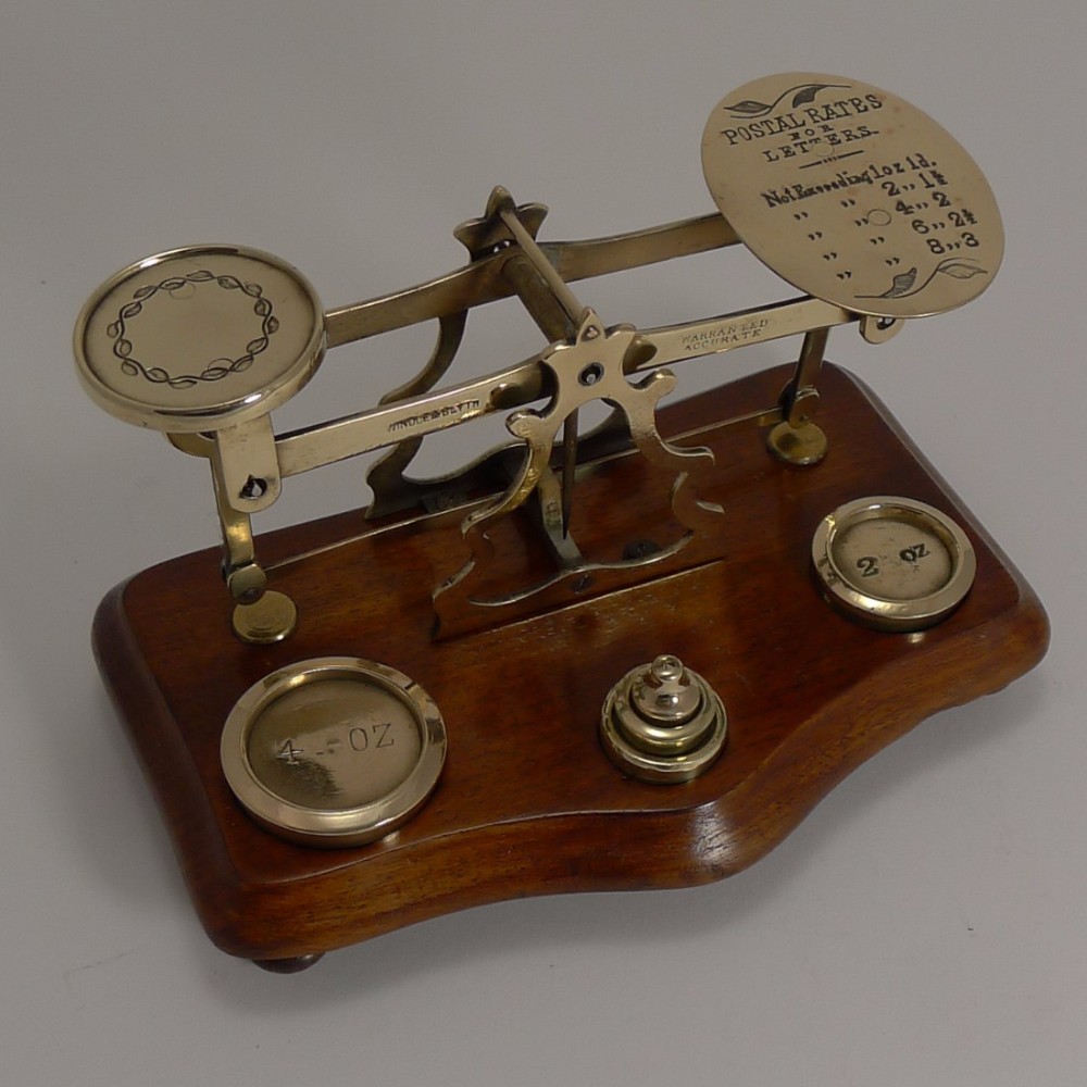 excellent antique english postal scale by windle blythe c1890