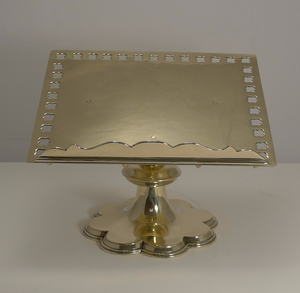 superb quality antique english brass lectern book rest c1880