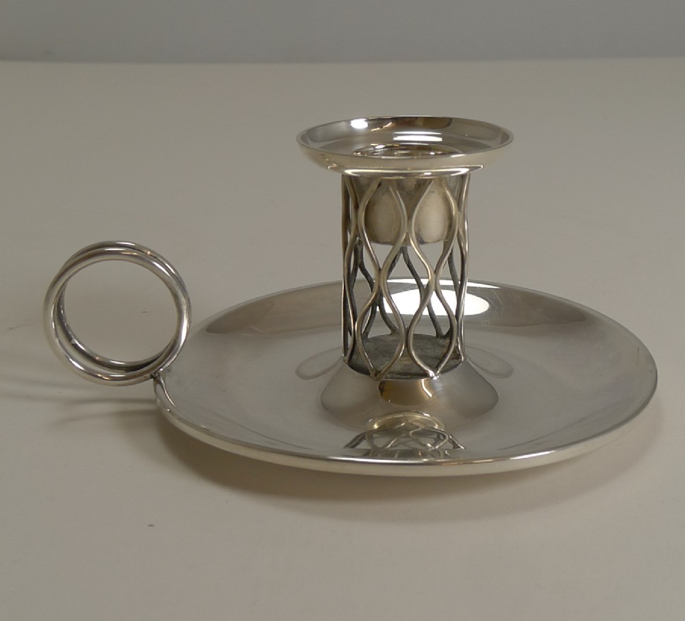 svend weihrauch f hingelberg sterling silver chamberstick