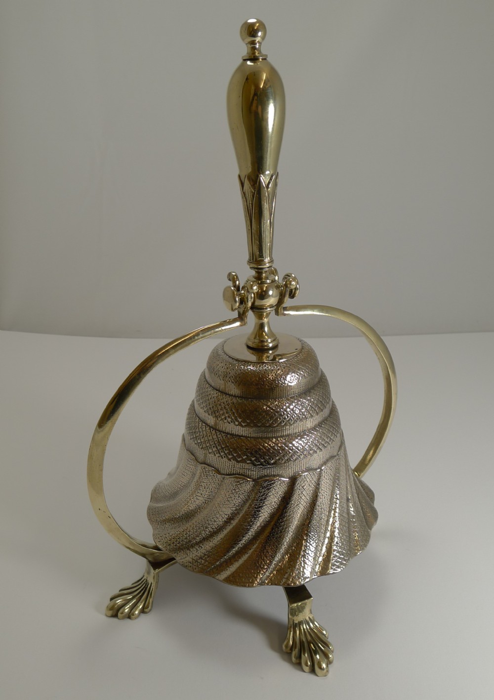 unusual antique english dinner bell c1860