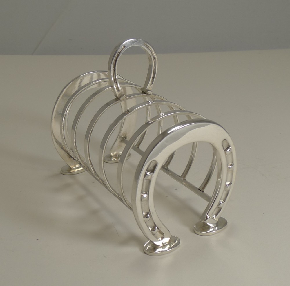 antique english novelty silver plated toast rack letter holder c1890