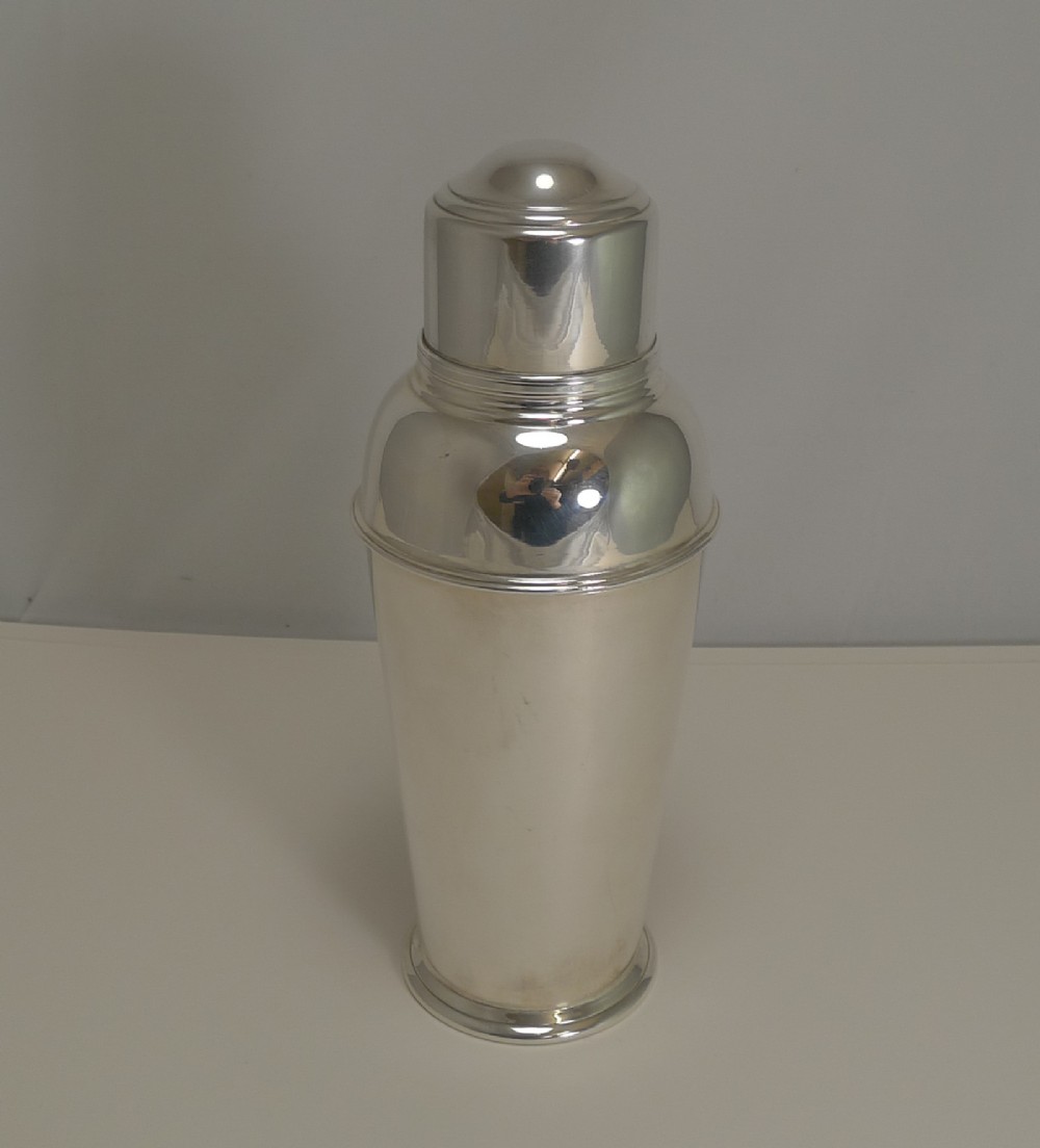 art deco cocktail shaker signed brufords exeter c1930