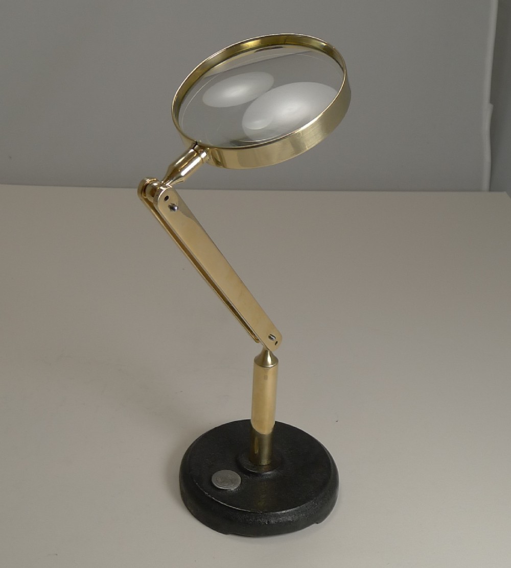 vintage english reticulated magnifying glass by c baker london c1930