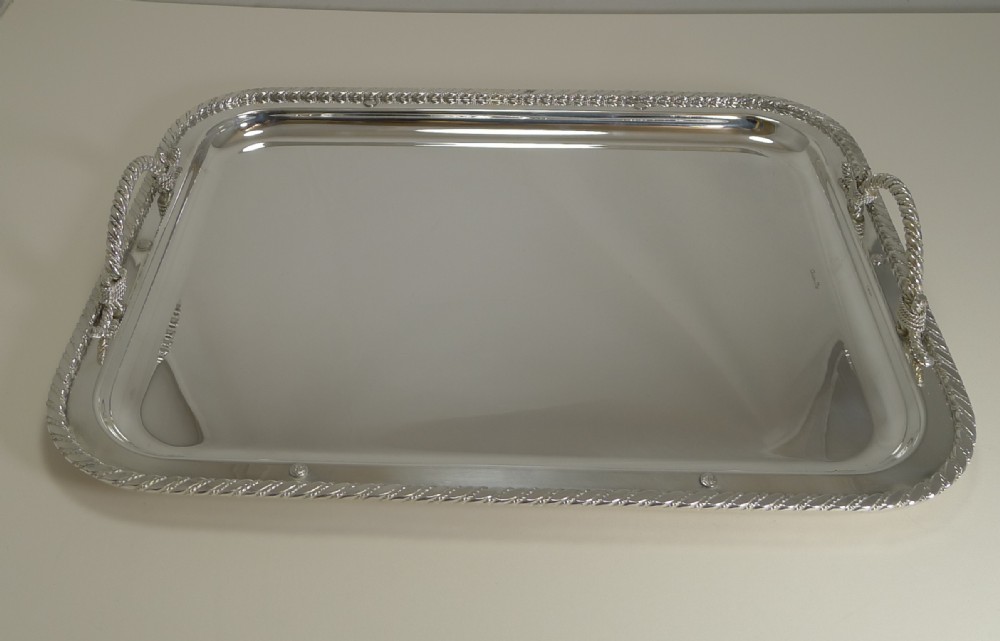 vintage christian dior silver plated serving tray c1970