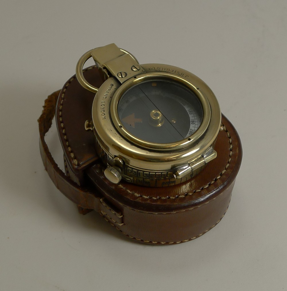 ww1 1918 british army officer's compass by j h steward london