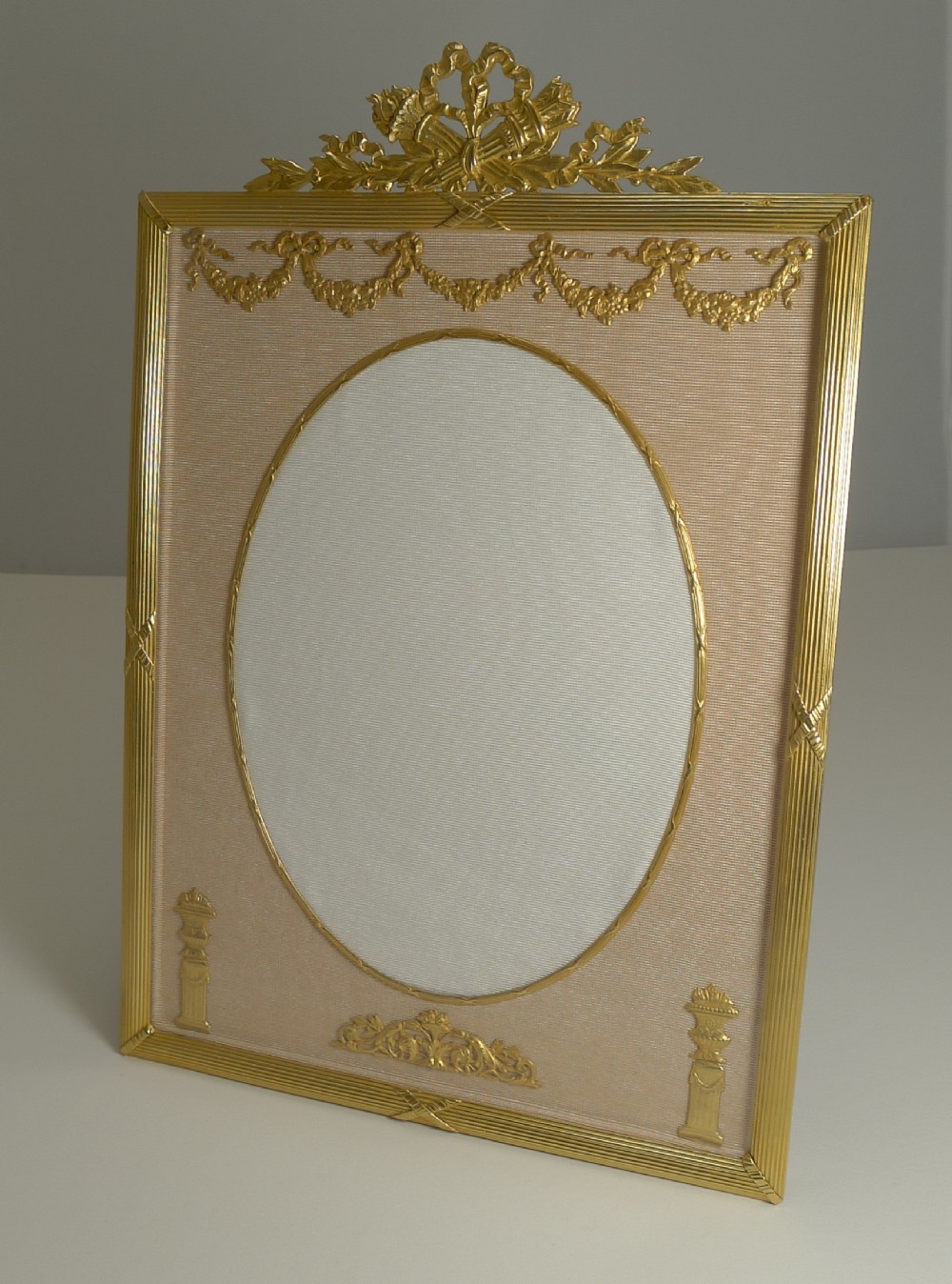 large french gilded bronze photograph frame c1890