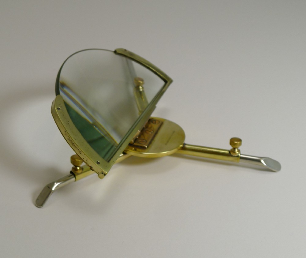 unusual folding adjustable magnifying glass webber patent c1900
