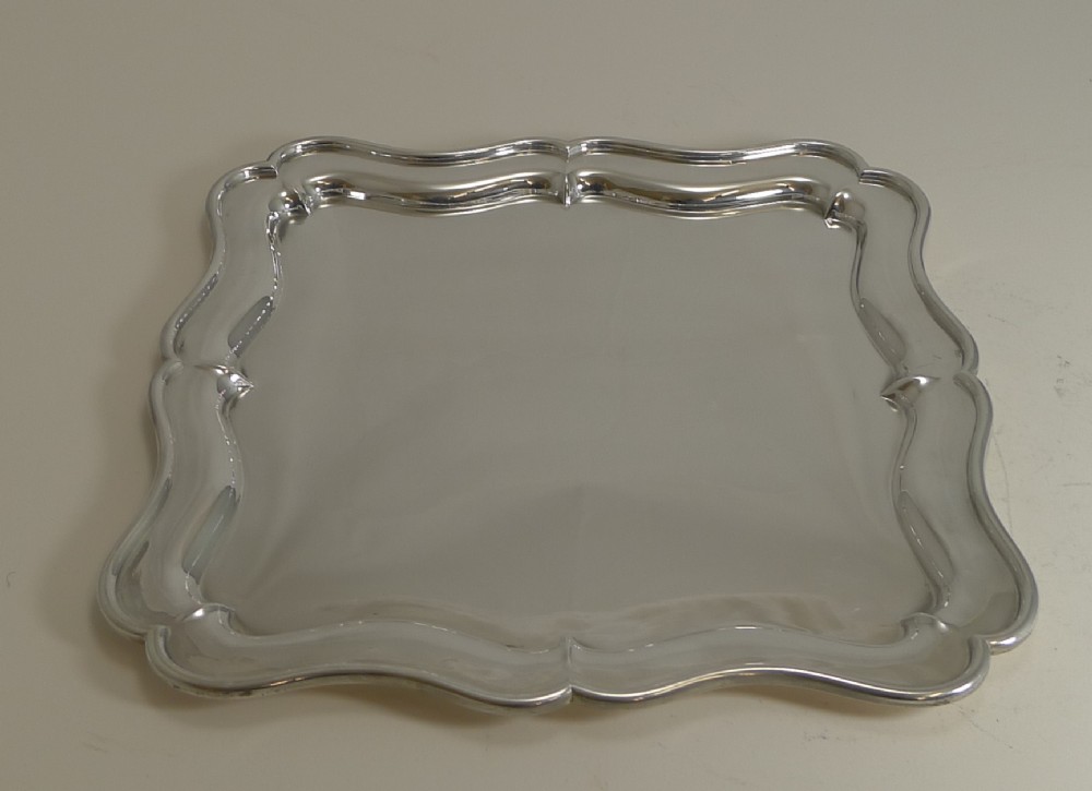 antique english silver plated cocktail drinks tray by martin hall c1900