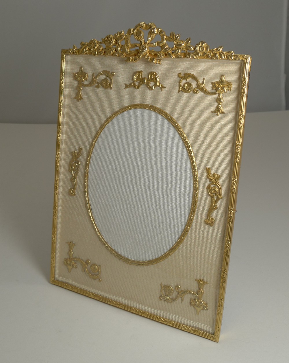 antique french gilded bronze photograph frame c1900
