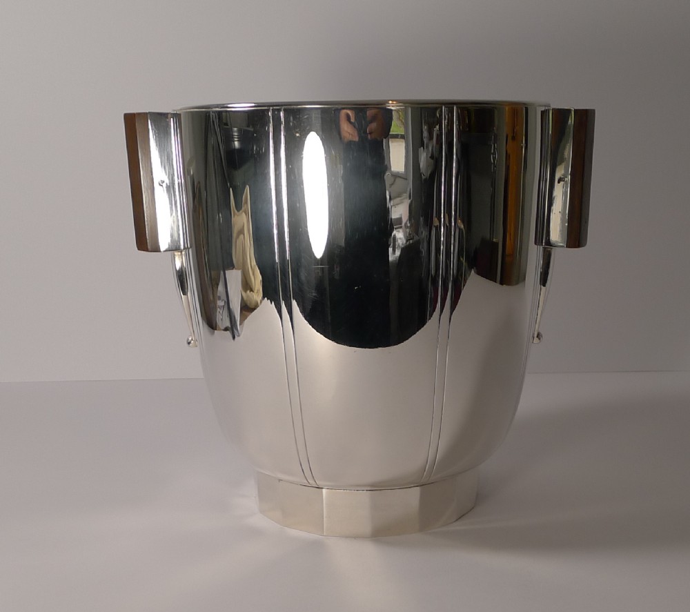fine french art deco champagne bucket wine cooler berger paris