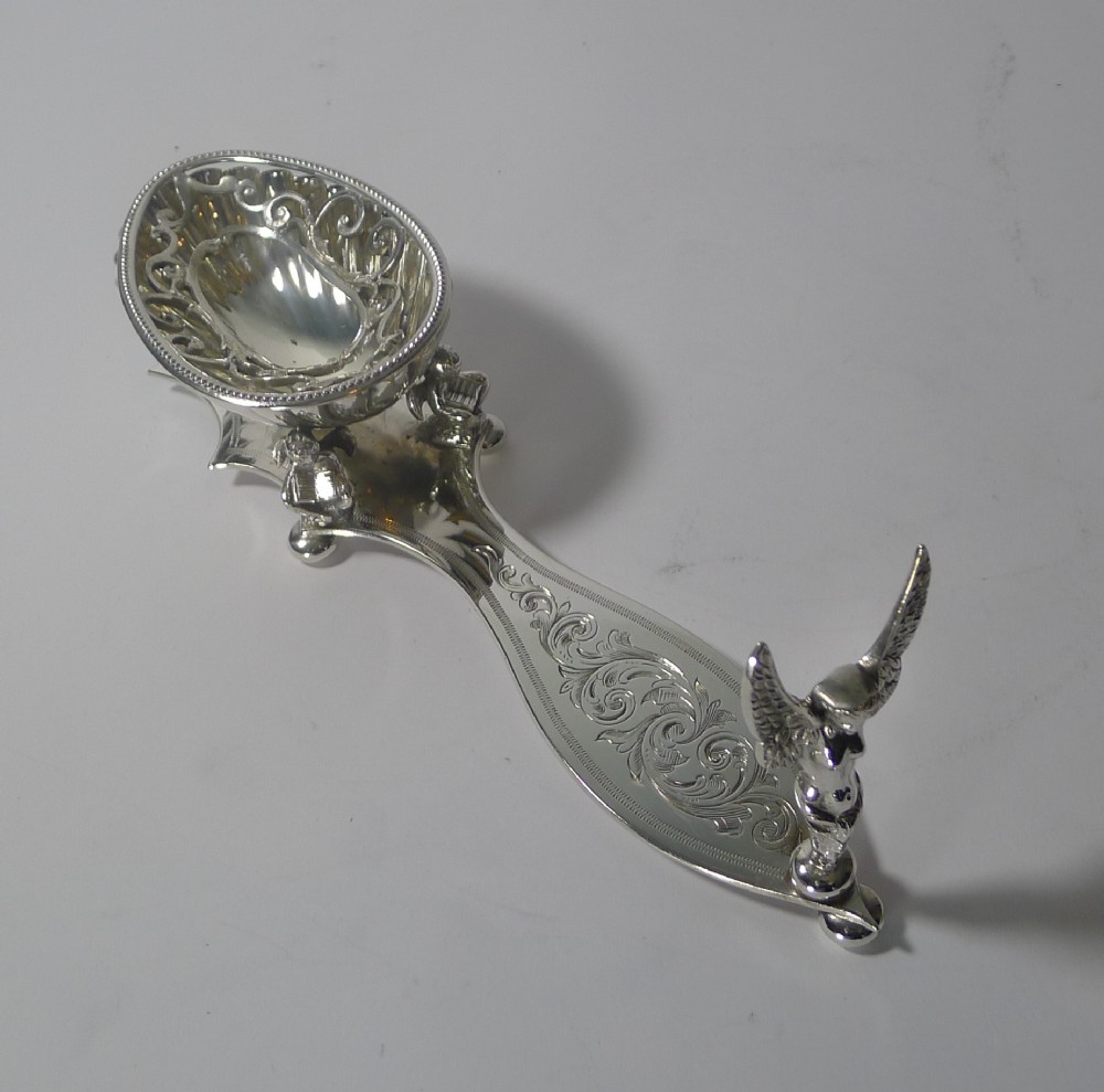 rare antique english silver plated spoon rest c1880