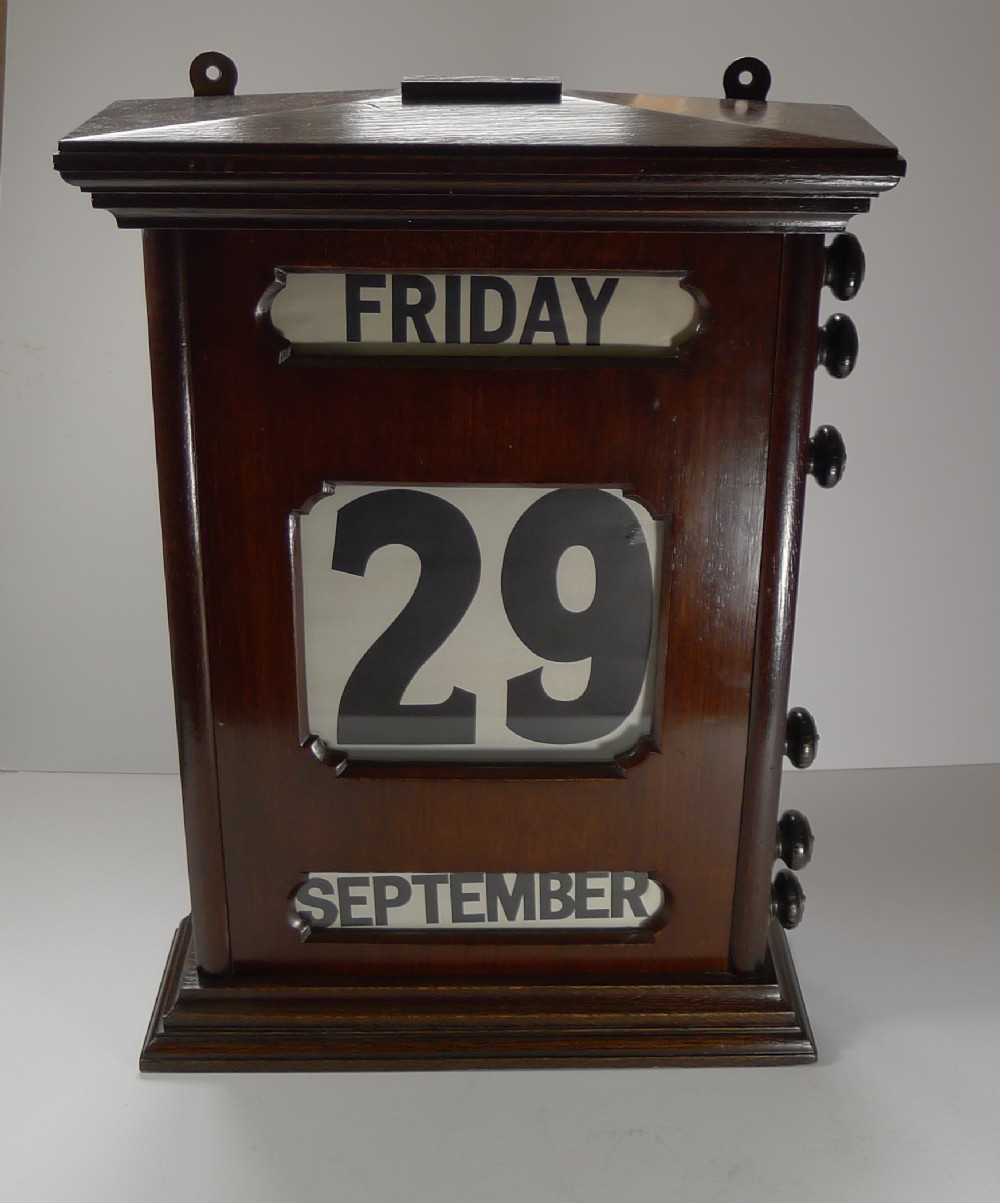 magnificent antique english 22 perpetual calendar c1900