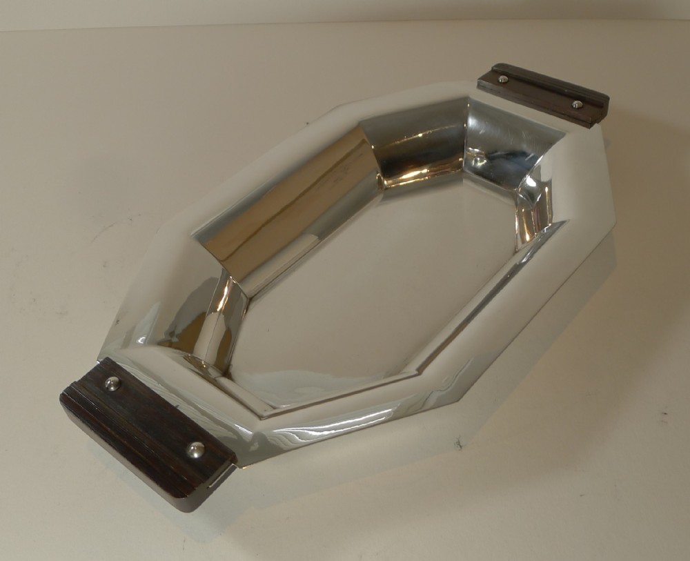 art deco french christofle alfenide silver plated bread basket c1930