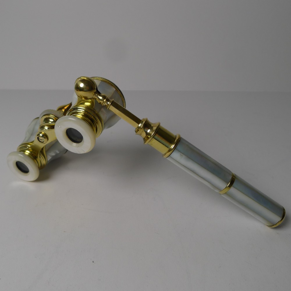 fine french mother of pearl opera glasses c1900
