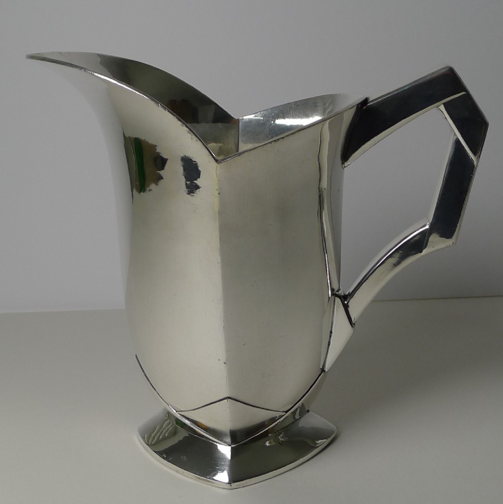 sue et mare for orfvrerie gallia maison christofle art deco jug c1925
