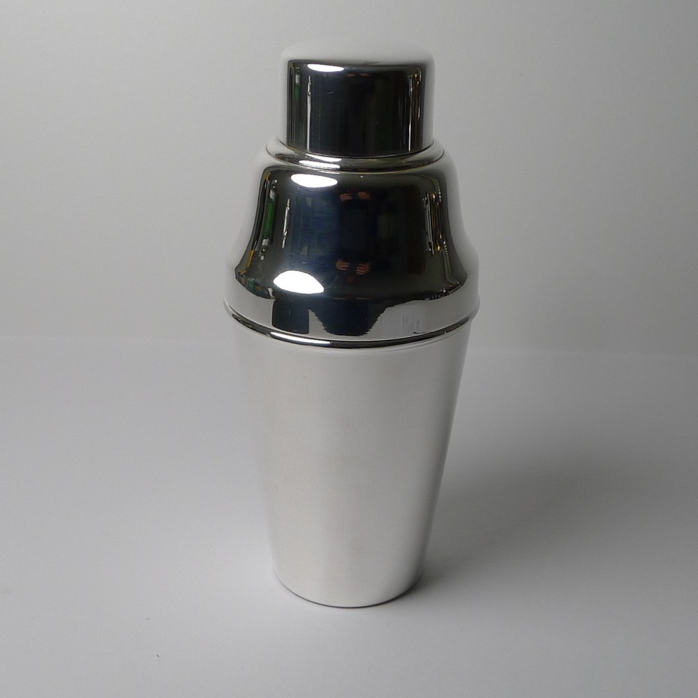 english art deco cocktail shaker by william suckling ltd c1930