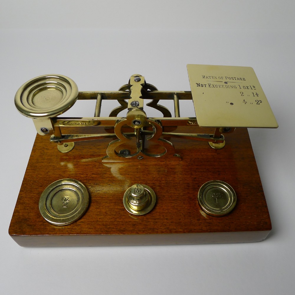 small antique english letter postal scale by sampson mordan