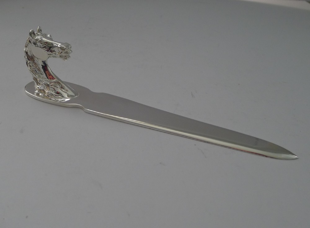 hermes paris equestrian horse head letter opener c1960