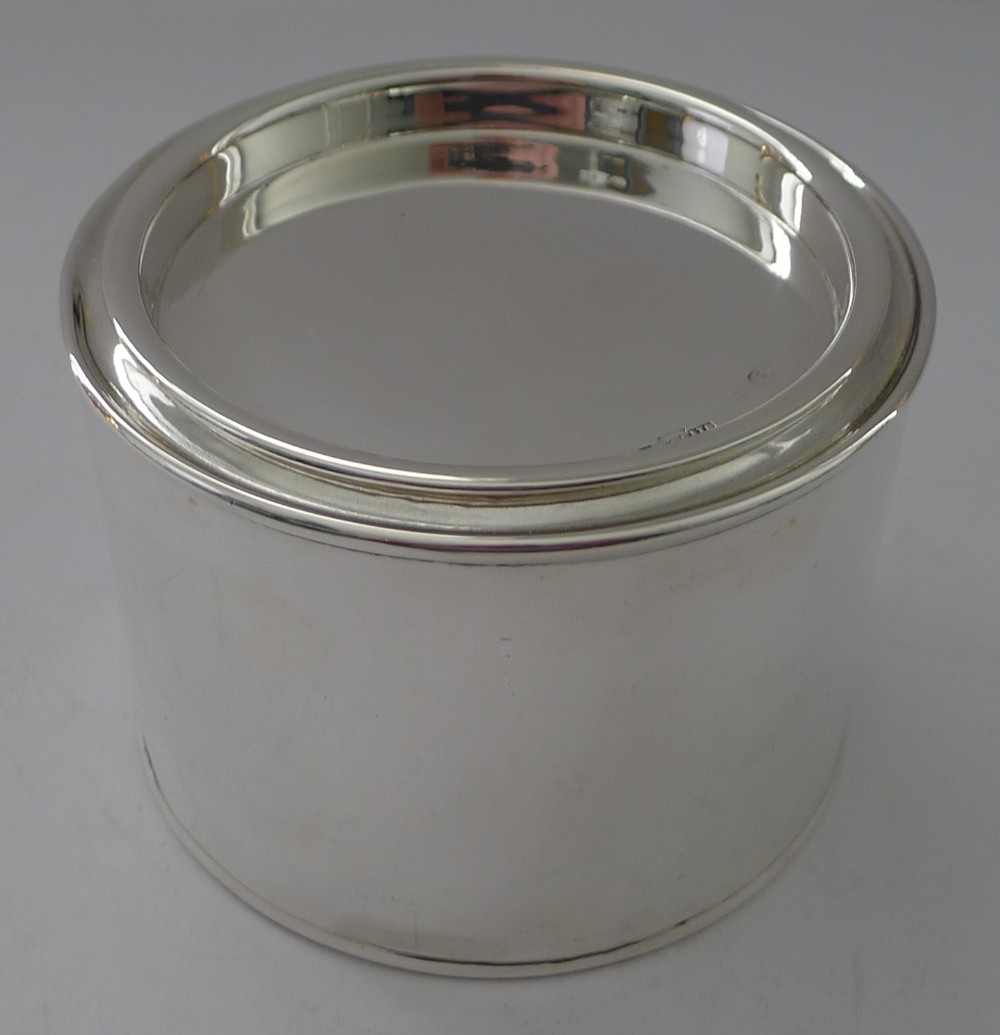 rare english novelty paint tin tea caddy canister by asprey co 1929