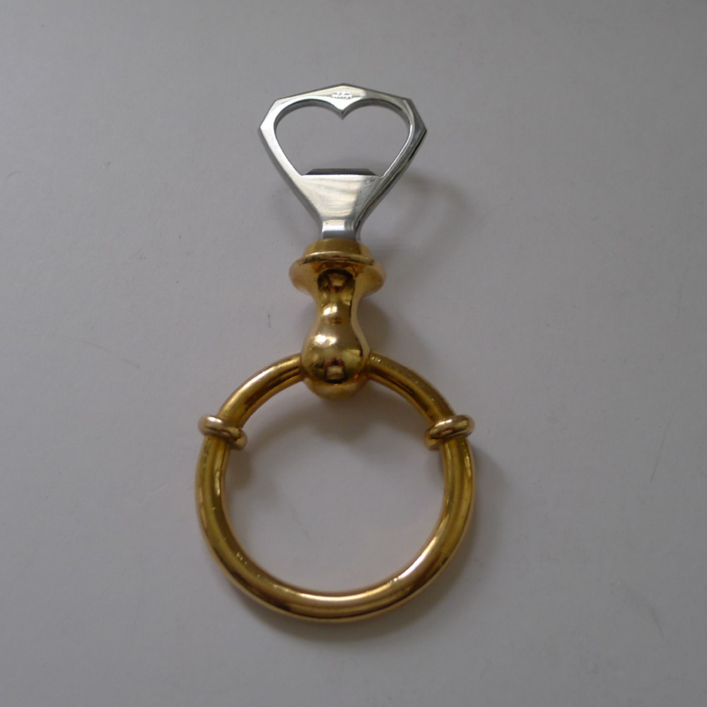 vintage hermes horse bit bottle opener c1970