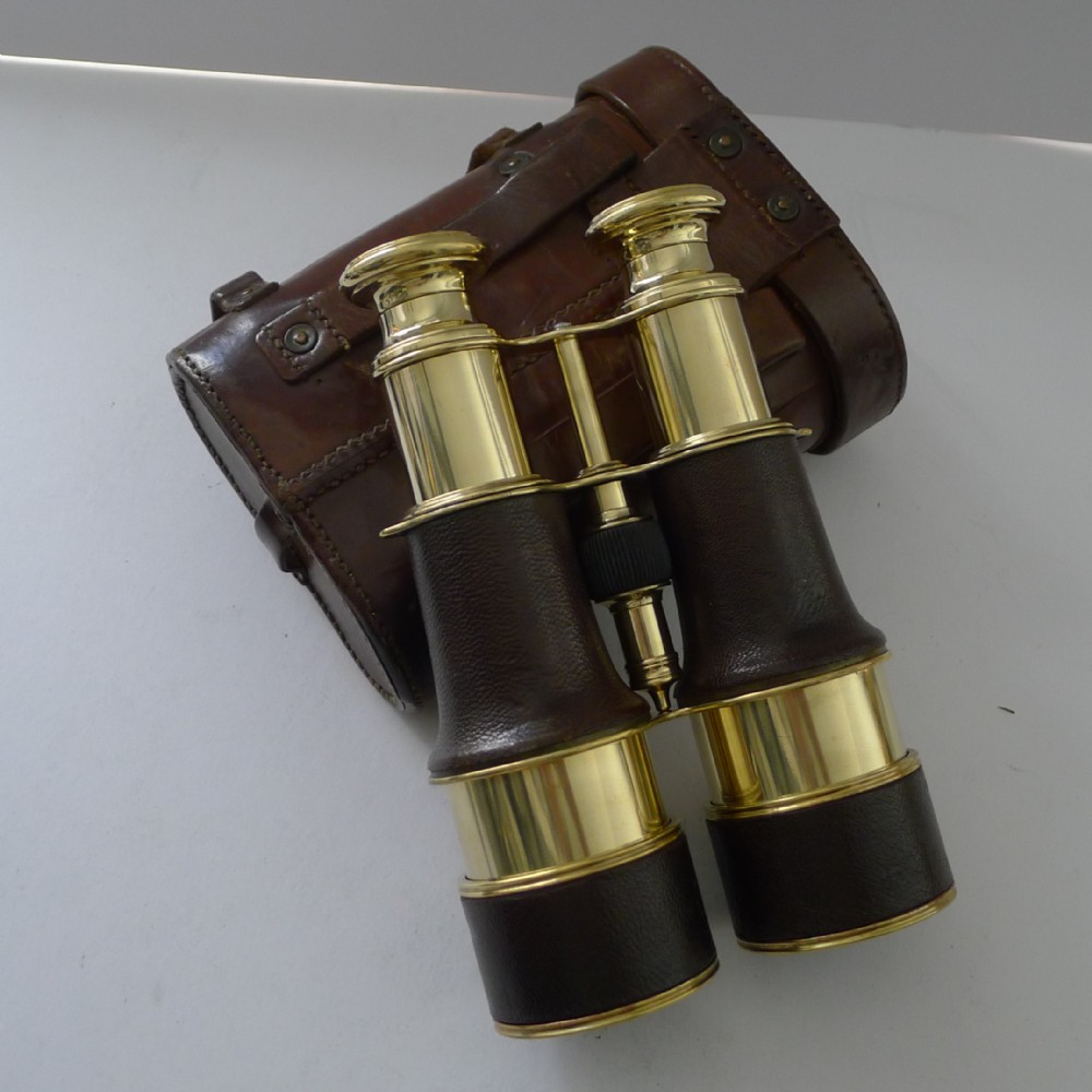 pair ww1 binoculars british officer's issue by lemaire paris