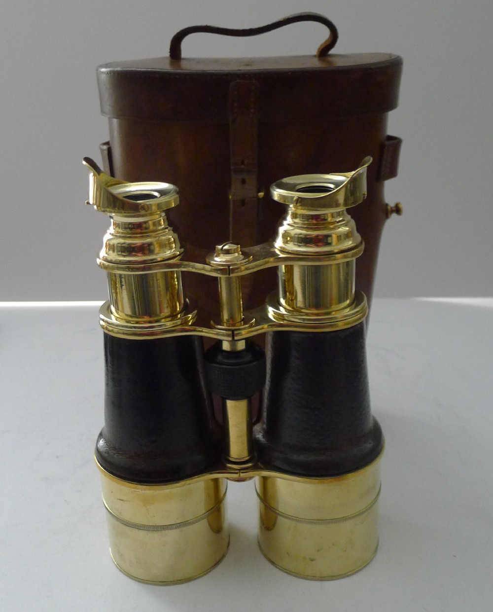superb large pair antique english binoculars by w watson sons london