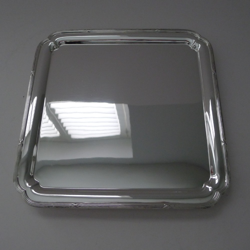 antique english silver plated drinks tray by elkington co c1900